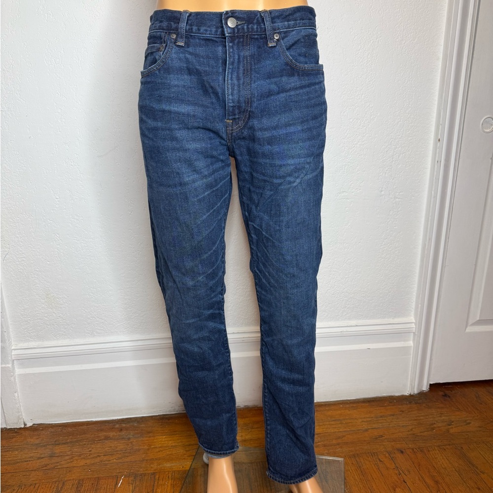 J Crew Jeans 484 Slim Fit Kurabo Dark Wash Mens 36X32